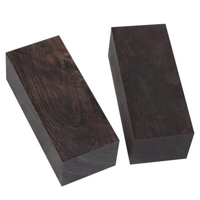 Ebenholz Schnitzholzblöcke Gitarrenzubehör 120x40x10/50mm Holzblock Unbearbeiteter Holzblock für DIY Schnitzerei