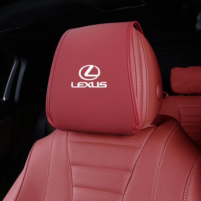 Leather Car Pillowcase Car Supplies Headrest Cover For Lexus Fsport IS250 Ct200h Anti Fouling Decoration Headrest Mat Tissue Box
