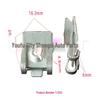 Universal Car Mudguard & Engine Guard Screw Set with U-shaped Iron Brackets