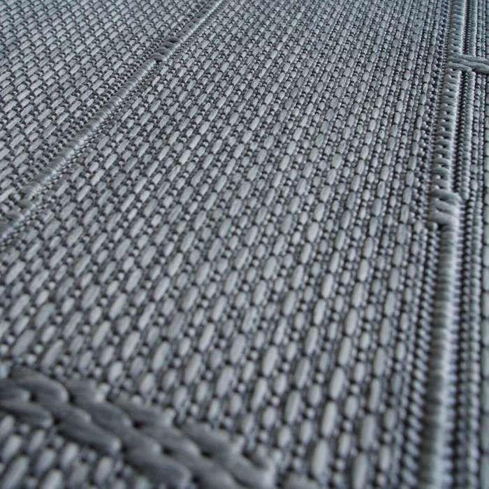 Tapis salon aspect jute gris 190x290