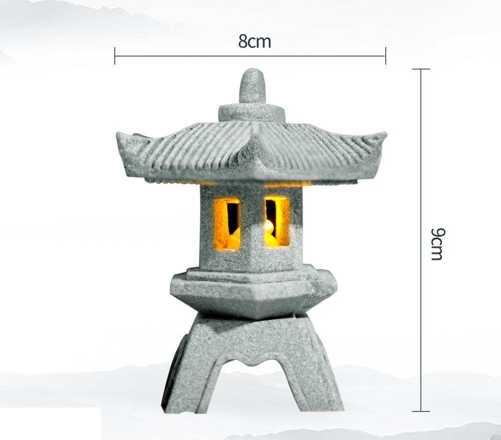 

Садовый фонарь-пагода, садовая статуя, микроландшафт, аквариум, дзен-сад, дом, уличные украшения