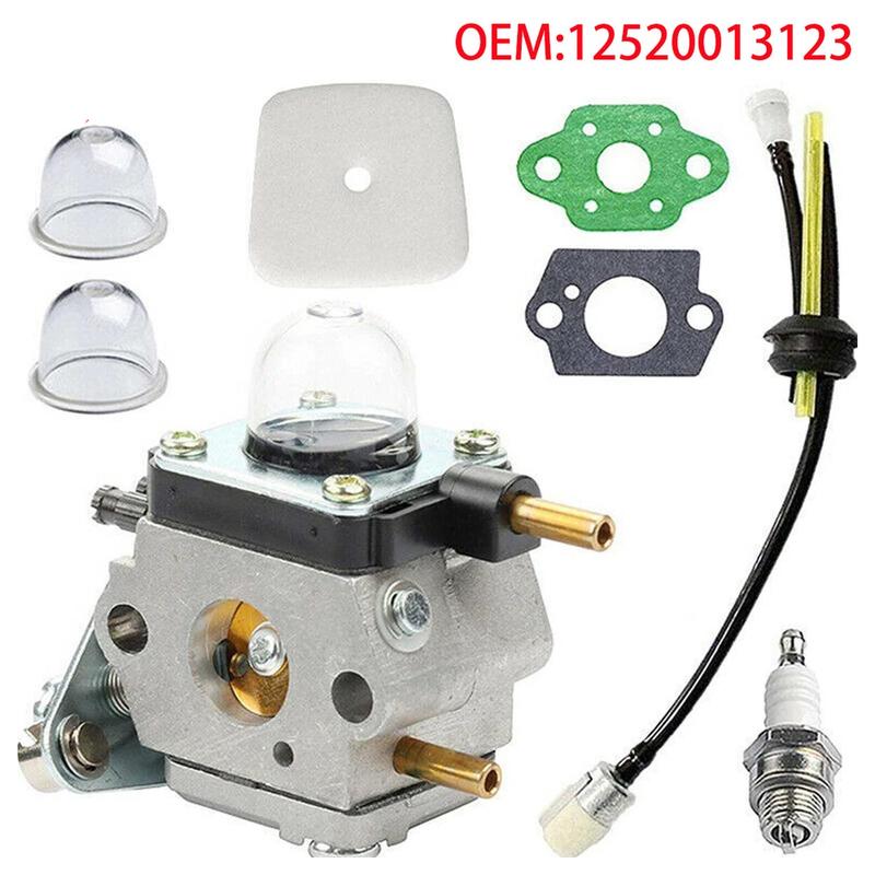 Carburetor Kit 12520013123 For Mantis Tiller 7222 Zama C1U-K54A Echo SV-4B Engine Carb With Air Filter Fuel Line Spark Plug