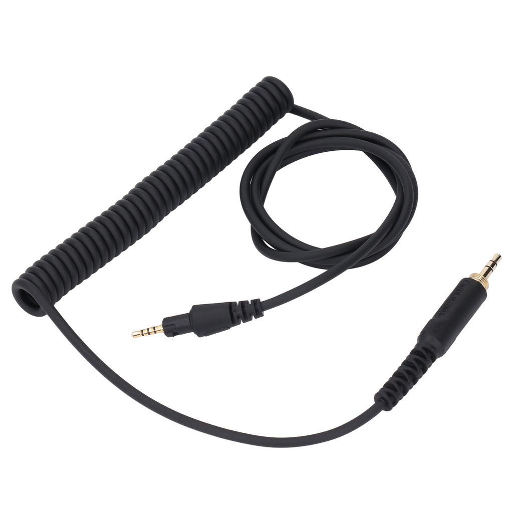 Headphone Sound Cable Long Spring Extension Sound Cable with 3.5mm Plug 6.3mm Adapter for DJ HDJ CUE1 HDJ CUE1BT HDJ X5