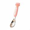 Feeding Spoon Smooth Edges Stainless Steel for Young Children, Child, Daycare, Home, Kitchen Rabbit