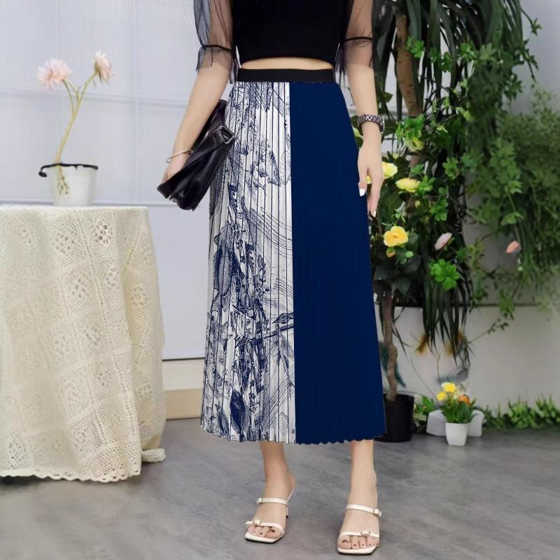 New Skirt Women's Eba Skirt Printed Cartoon Pleated Skirt