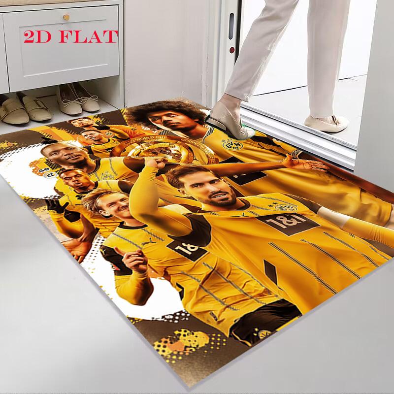 Borussia Dortmund Carpet Rug for Living Room Bedroom Home Sofa Decoration,Kids Play Nonslip Floor Mat