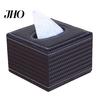 Quadratischer Papierhalter aus Kunstleder, Taschentuchspender, Aufbewahrungsbox, Auto-Heimdekoration