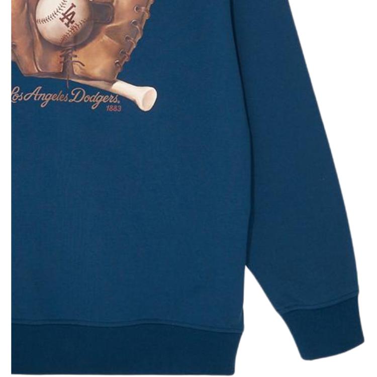 New Era MLB Los Angeles Dodgers Vintage Print Cuff Logo Embroidered American Hoodie Casual Long Sleeve Sweatshirt Unisex Hoodies 14726547