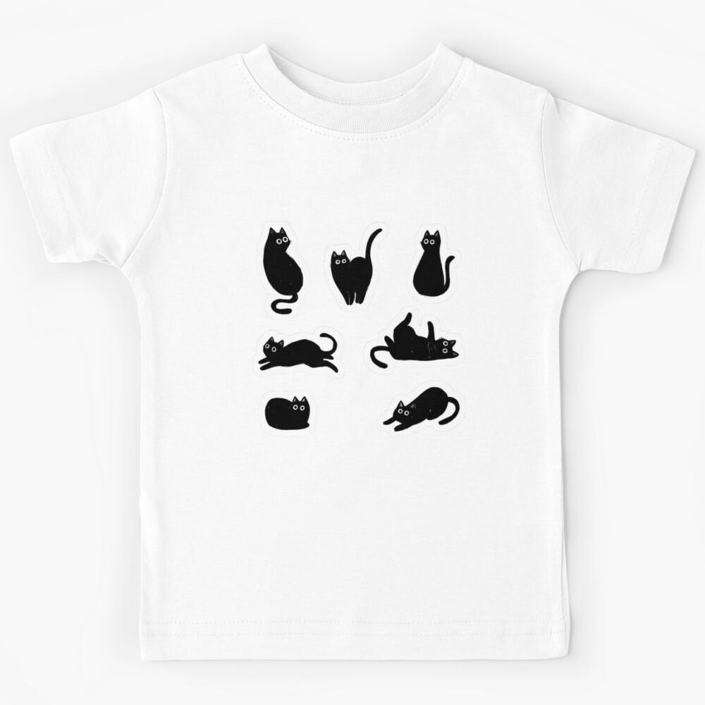 Black Cat Kids T-Shirt 120