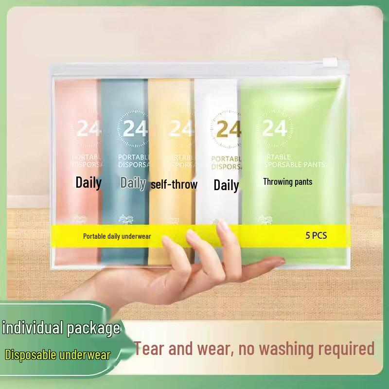 Sterile Disposable Cotton Panties for Postpartum & Maternity - Plus Size, Travel-Friendly, Individually Packaged, Wash-Free