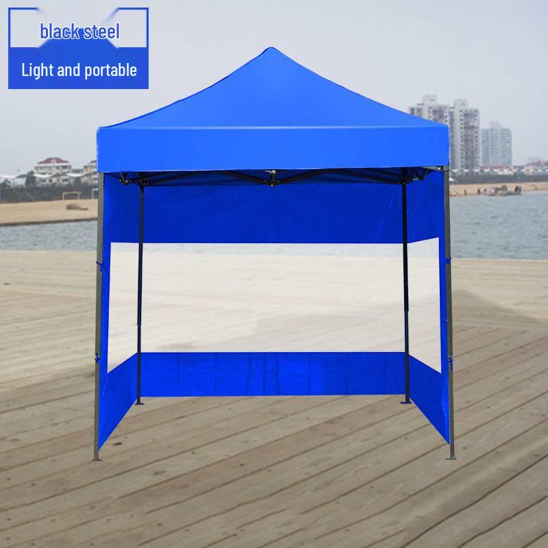 Retractable Outdoor Awning: Four-Legged, Folding Sunshade & Rainproof Shelter.