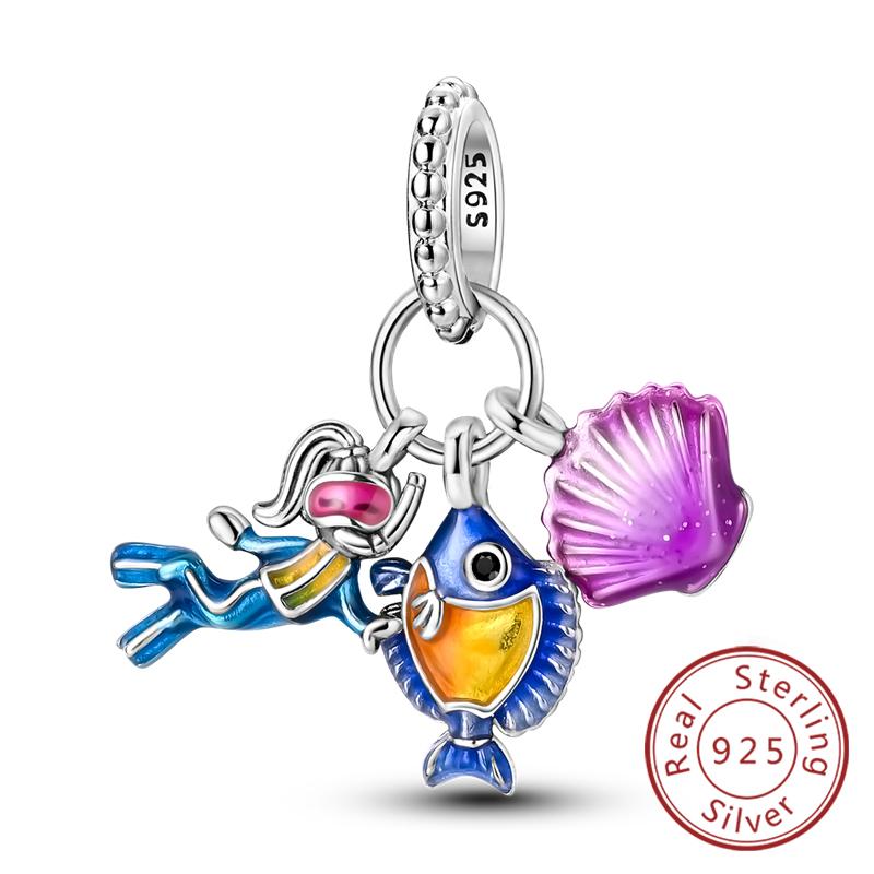 Potrivire Mărgele Charmuri Cupru Original Băiat Fată Mamă Pandantiv Charmuri Pentru Brățară Colier Bijuterii Femei Cadou