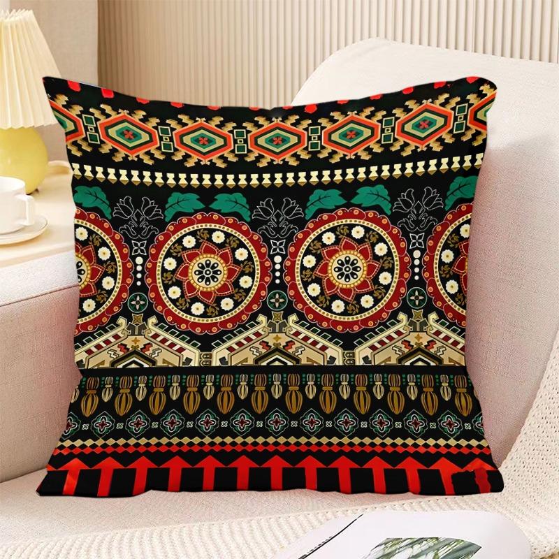 

Декоративная наволочка с принтом в стиле бохо в винтажном стиле для спальни, гостиной, квадратная подушка, наволочка 40x40cm