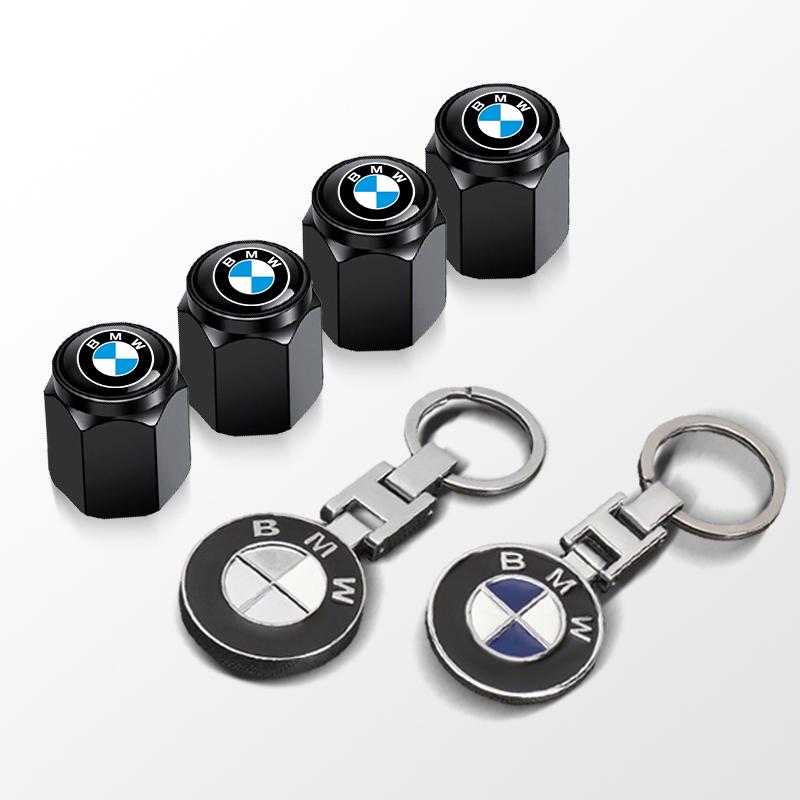 Tire Valve Stem Car Metal Keychain Style Wheel Air Valve Cover For BMW 2 5 6 7 Series F20 G20 G30 X1 X3 X4 X5 X6 F15 G05 Sticker jbvr38