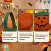 Soft Plush Halloween Tote Pumpkin Bucket, Cute Trick-or-Treat Bag, for Kids Candy Basket with Handle Girls Boys Party Favors Decoration Bag