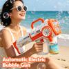 Party Gifts Fully Automatic Electric Bubble Gun with Light Blower Soap Blowing Machine Toy Wedding Outdoor Beach Toys for Adults