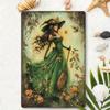 Metal Wall Art Vintage Witchcraft Decor for Home Bar Cafe 8x12 Inch