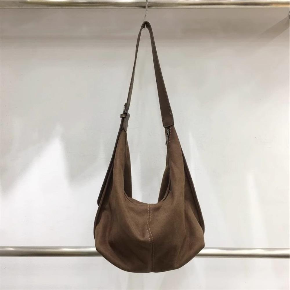 Korean niche design large-capacity bag 2025 new retro casual shoulder messenger bag fashion tote bag women