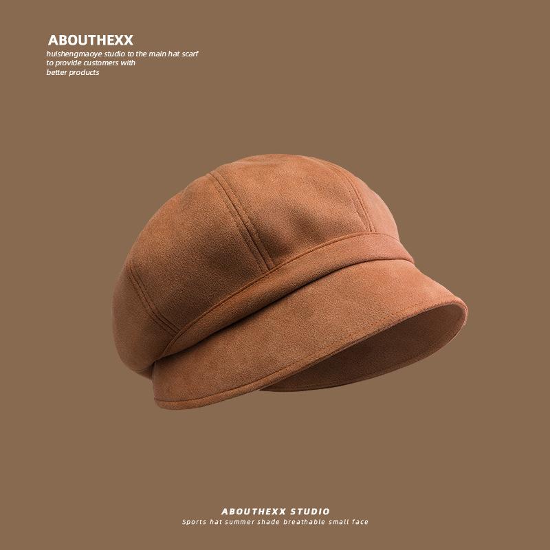 French Style Hat for Women All Match  Face Showing Small Pile Hat Fashionable Sunshade Fisherman Hat  Long In Front and Short In Back  Trendy