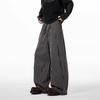 Herren Gestreifte Weite Hosen Kordelzug Taille Lässige Baggy Hosen