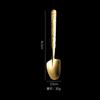 18-10 Stainless Steel Fruit Spoon Ice Cracked Pattern Ice Cream Dessert Spoons Watermelon Shovel Falt Coffee Tea Spoon