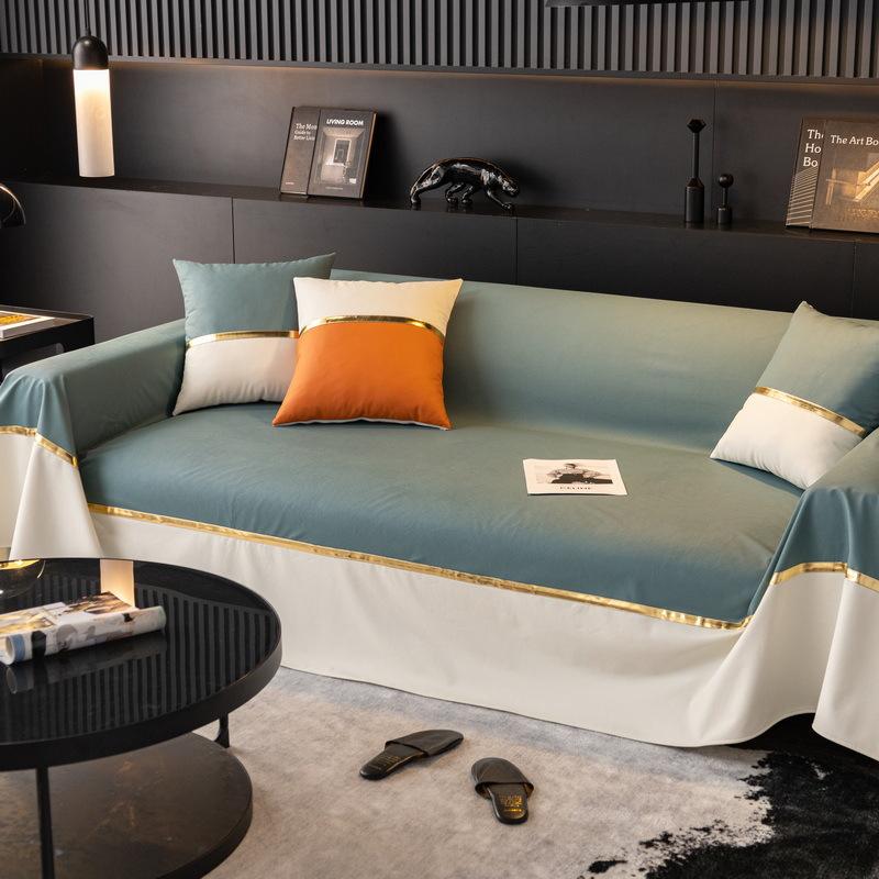 

Водонепроницаемая технологичная ткань Чехол для дивана Полотенце Четыре сезона Универсальный Защищающий от царапин Чехол для дивана Полностью закрывающий С прострочкой Цельный 180*130