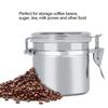 Contenitore per Caffè in Acciaio Inossidabile Barattolo per Alimenti Contenitore per Tè Zucchero Latte in Polvere (13*11cm)