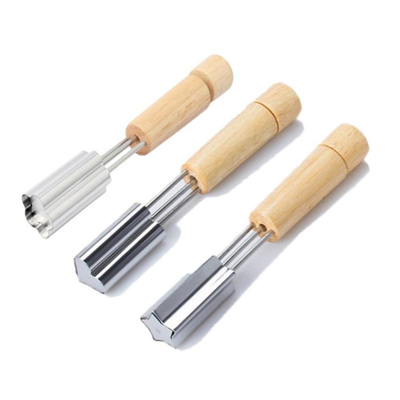 Vegetable Fruit Cutter Star Flower Heart Shapes Stainless Steel Cookie Stamps
