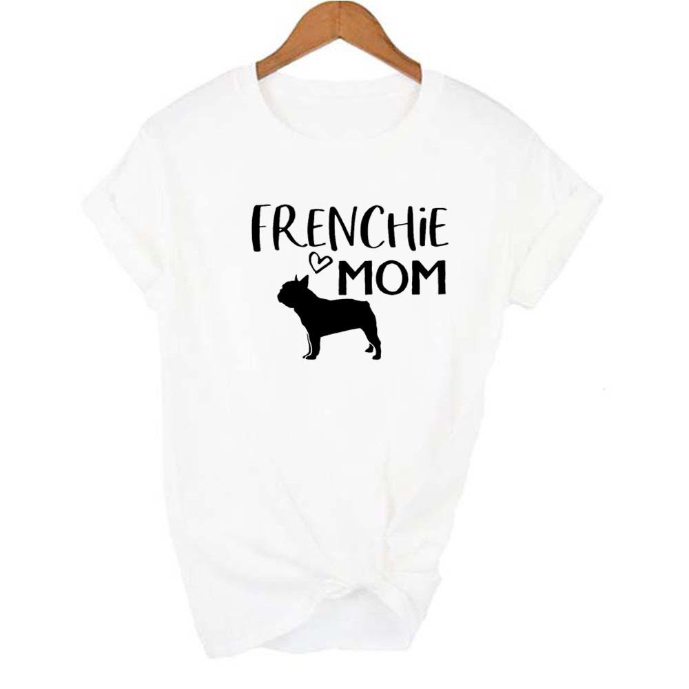 French Bulldog Mama Print T Shirt For Dog Owners Dog Mom Pet Lover Mom Life Mother
