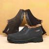Zapatos Casuales de Felpa de Moda para Hombre Botas de Nieve Clásicas Cómodas Mocasines Cálidos Antideslizantes Zapatos Retro para Hombre Talla Grande 48 2024