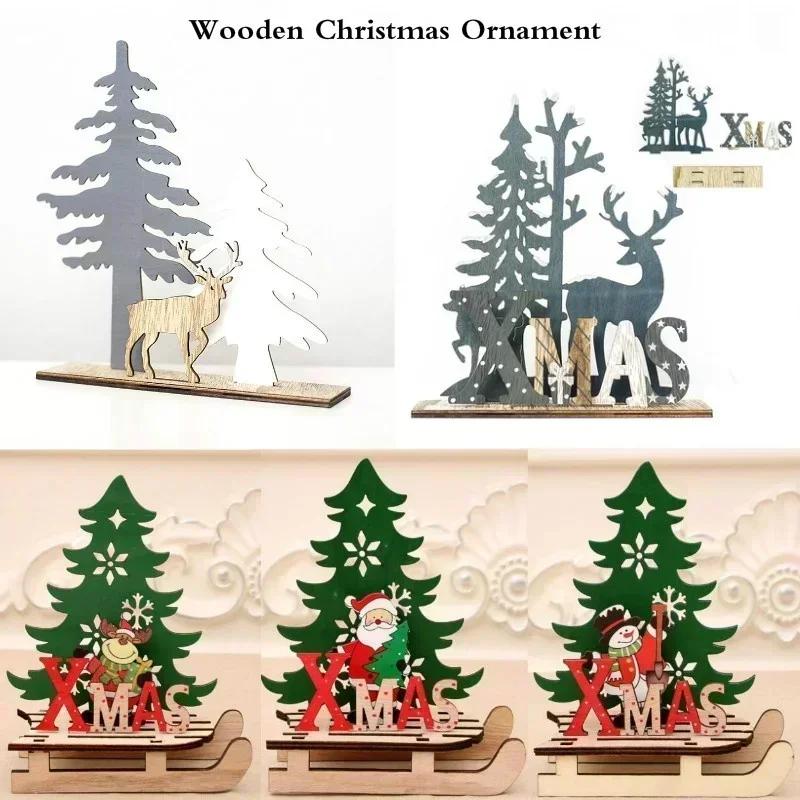 Christmas Style Decor Elk Splice Deer Xmas Ornaments Christmas Home Decor Supplies Festival Creative Kids Gift Accessories