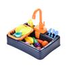 Children's Pretend Play Electric Sink with Circulating Water and Vegetable Washing Features