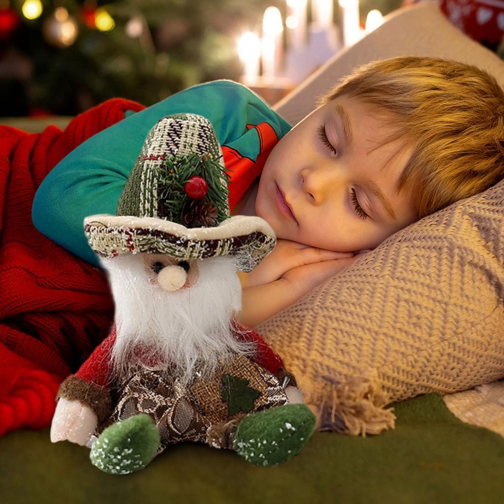 Christmas Tree Decoration Pendant With Top Hat And Snowman Figurine