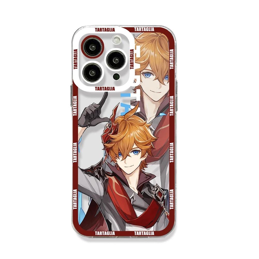 

Genshin Impact Phone Case For iPhone 11 12 13 14 15 16 Pro Max Plus Mini 7 8 SE X XS XR Clear Soft Silicone Case Cover Xiao Klee iPhone 14 Plus