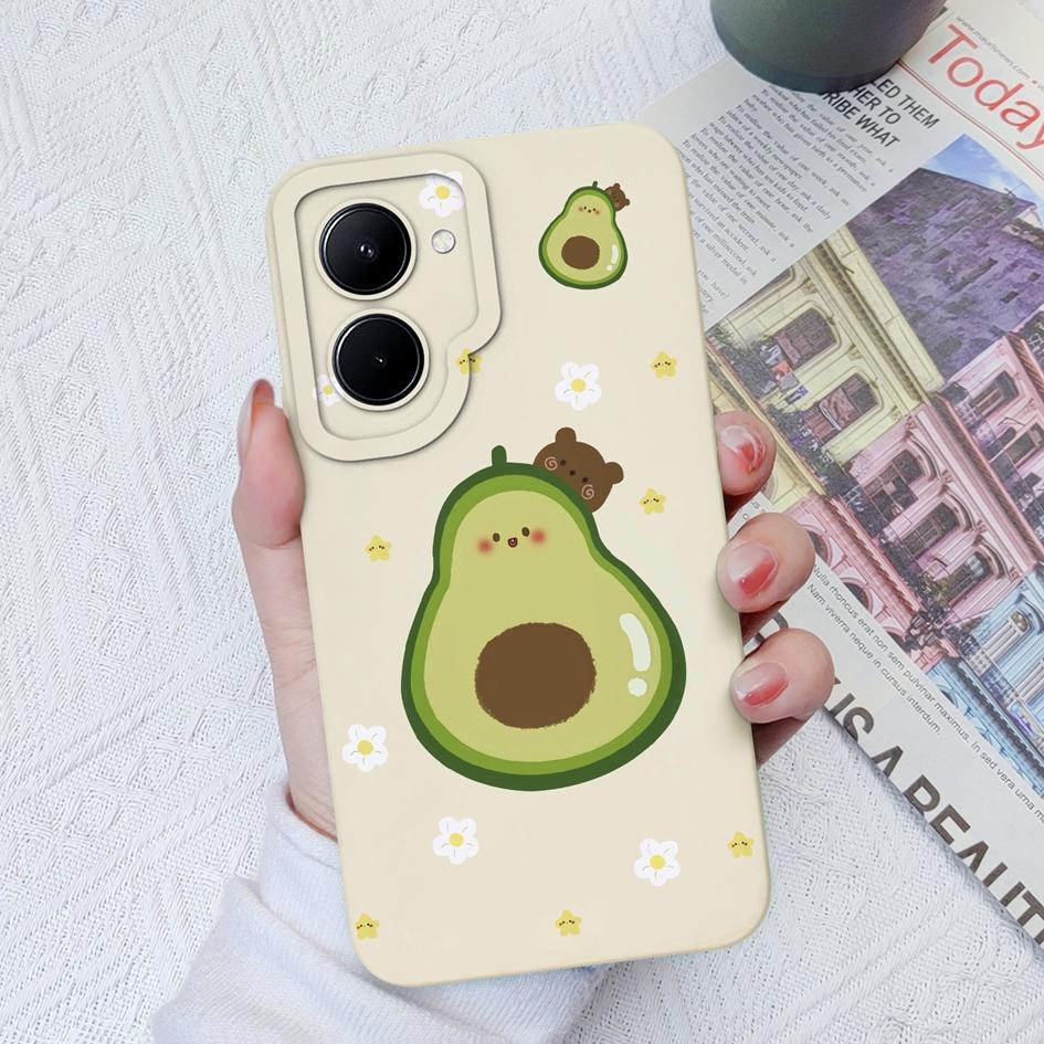 

Для OPPO Realme GT Neo2 3 C33 C55 C35 C20 C30 C31 Чехол Модный чехол с цветком авокадо Защитный квадратный жидкий силикон Мягкий ТПУ для Realme Funda Coque Бампер Realme C35