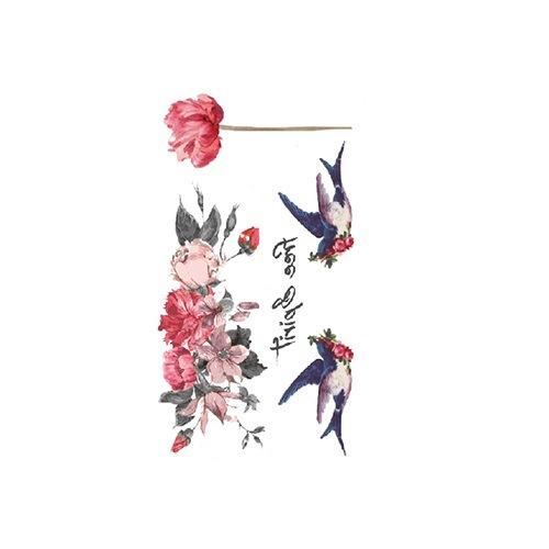 Small Fresh Tattoo Sticker Cute Swallow Fairy Fox Rose Sexy Waterproof Tattoo Sticker Female Suit Sticker