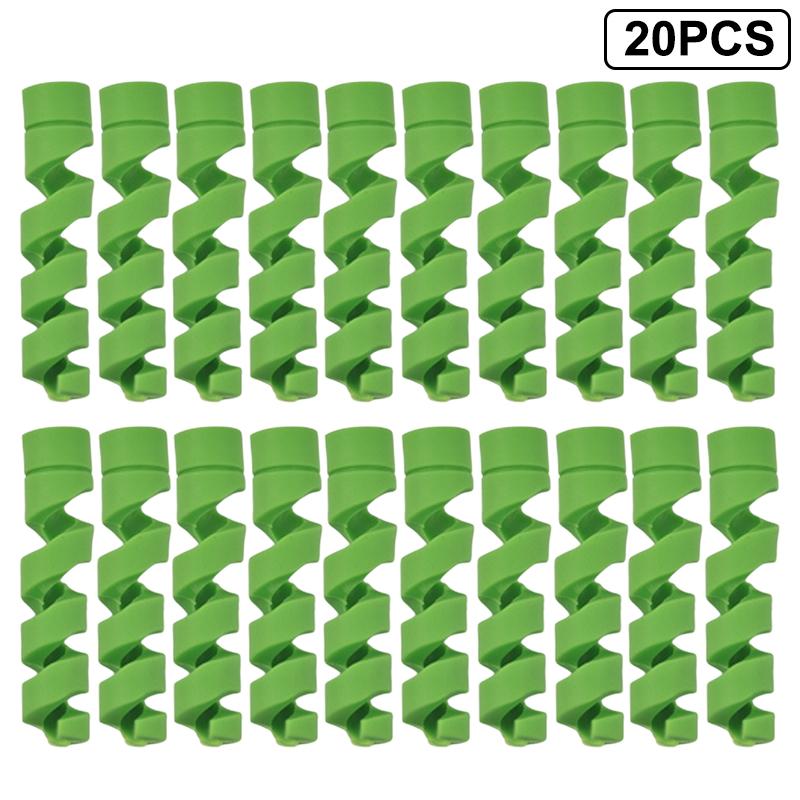 20PCS Spiral Silicone Cable Saver Cover for USB Wire Durable Cord Protector Winder Prevents Breakage for Computer Desk Use