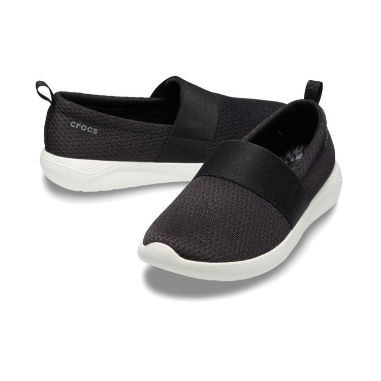 Crocs LiteRide Mesh Slip On Black White 205727‑066