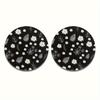 Set of 2 Daisy And Leaf Patterned Car Coasters - Interior Additions Specifically for Vehicles, Suitable for Both Cars And Home Tabletops