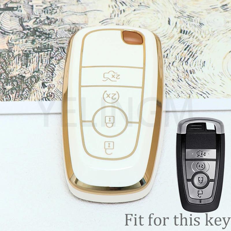 3 4 5 Button Car Key Cover For Ford Fusion Mondeo Mustang Explorer Edge Ecosport For Lincoln Mondeo Mkc Mkz Mkx Key Case For Car