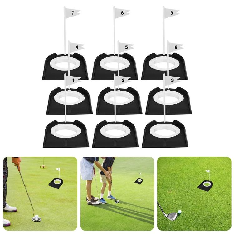 9Pcs Golf Training Putters Set for Indoor Outdoor Men Women Golfer, Golf Putting Cup and Flags Golfs Hole Training Aids
