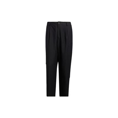 Solid Color Straight-Leg Loose-Fitting Sports Pants Men Bottoms Black IA5328