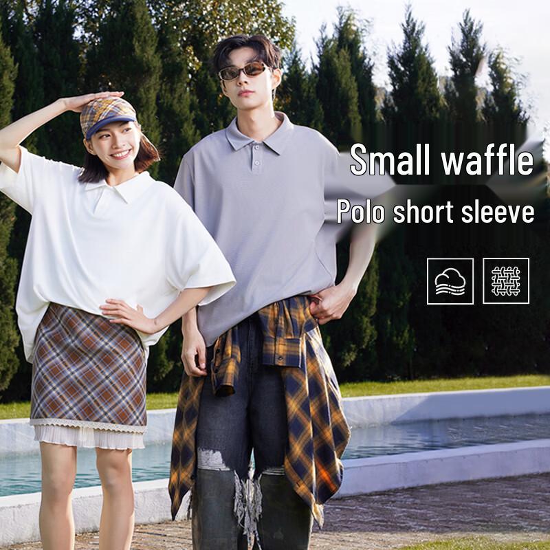 Jeanswest Men's Waffle Knit Polo Shirt