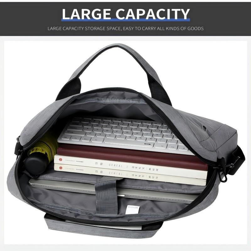 Stylish Laptop Tote Bag with Double Handles - Simple Design,Adjustable Shoulder Straps,Perfect for School,OfficeandDaily Commute