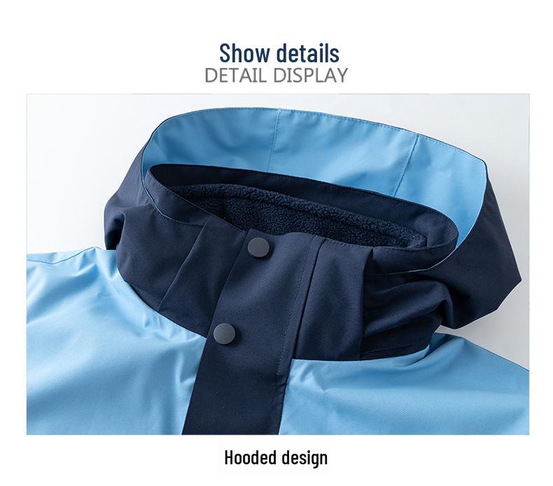 Thickened Fleece-Lined Winter School Uniform Windbreaker Set for High & Middle School Students