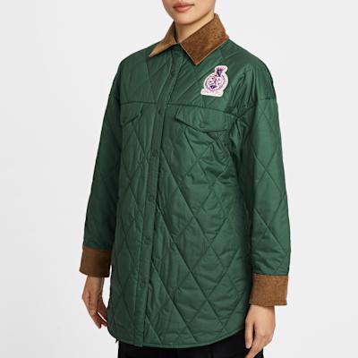 Jordan Jackets Women's Green Lapel Moderate Other