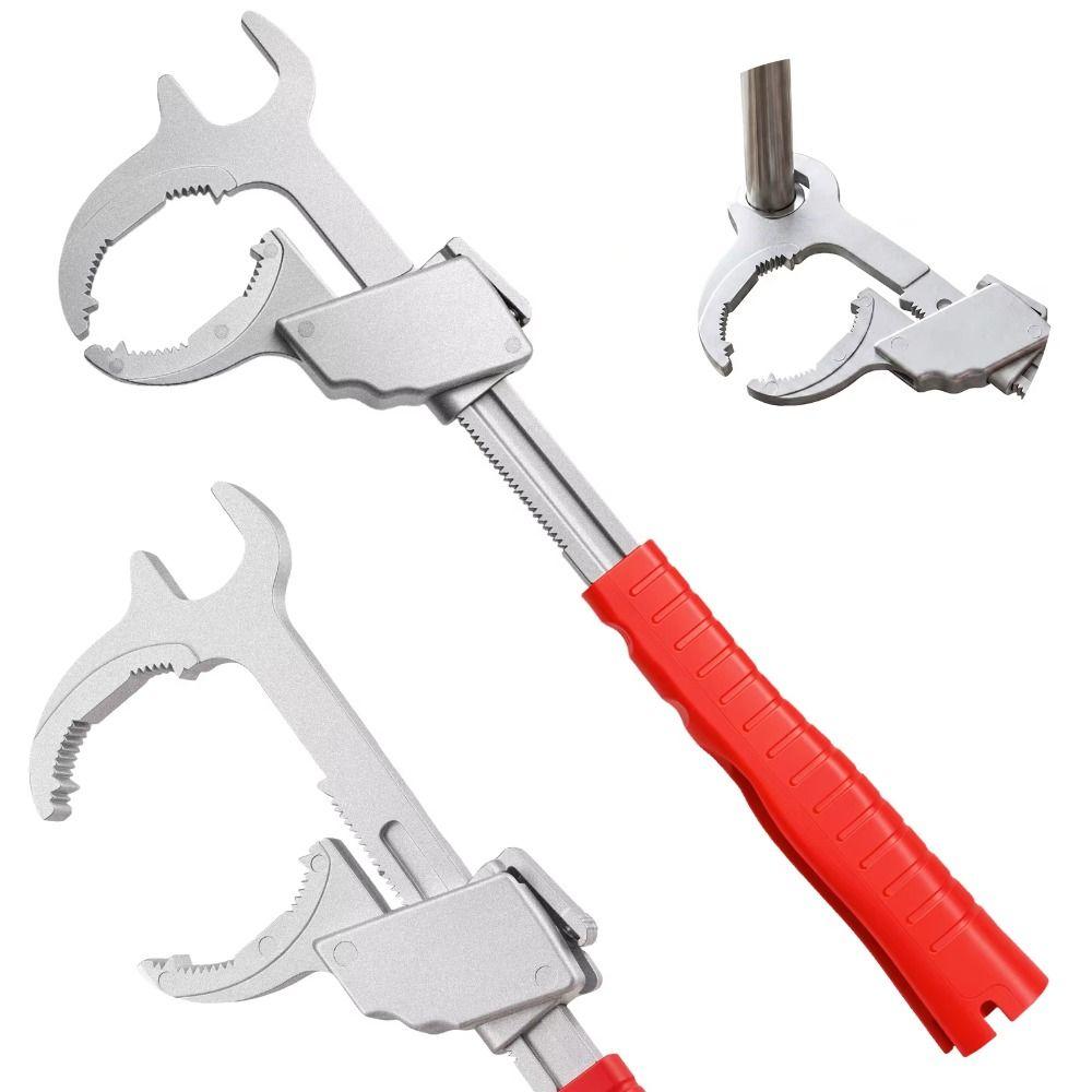 Adjustable Design Faucet Wrench Aluminum Zinc Zinc Alloy Sink Repair Tool Plumbing Wrench Bathroom Use