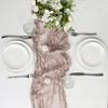 Semi-Sheer Gauze Table Runner, Cheesecloth, Wedding Table Path, Tulle Layout, Event Designing Kitchen Dining Decor  