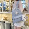 Schoolbag Korean Polka Dot Rabbit Star Backpack Fashion Student Large Capacity Class Schoolbag Cute High Value Backpack Female