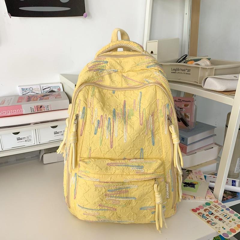 Schoolbag High-value schoolbag for female junior high school students Korean version Mori large-capacity backpack for high school students Fashion 